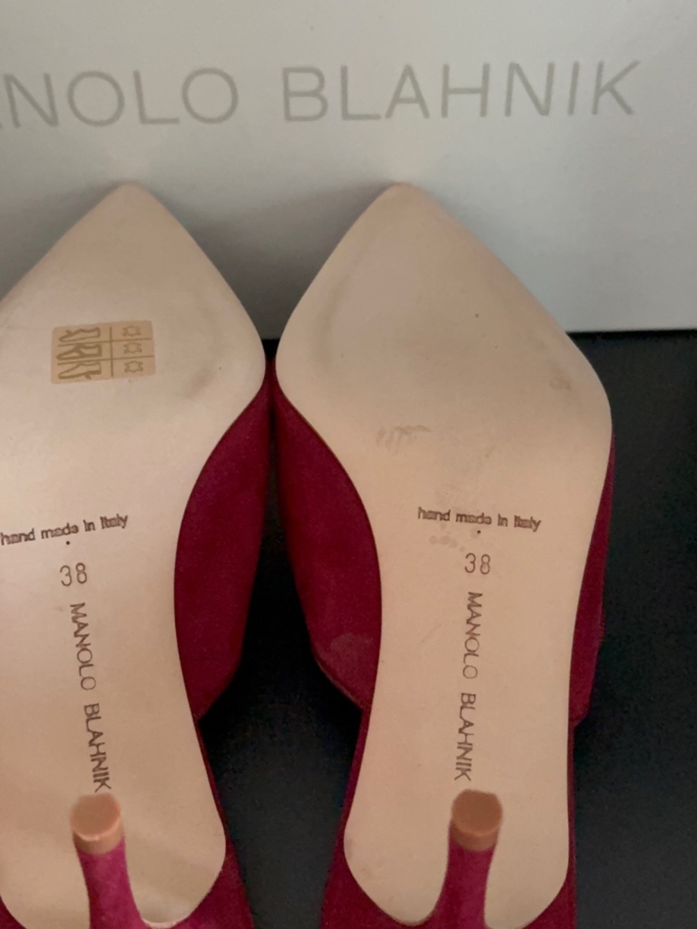 Manolo Blahnik Campari Mule - Picture 3 of 5